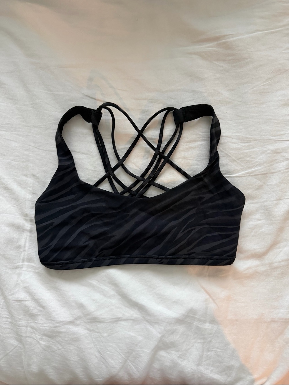 Lululemon zebra sports bra